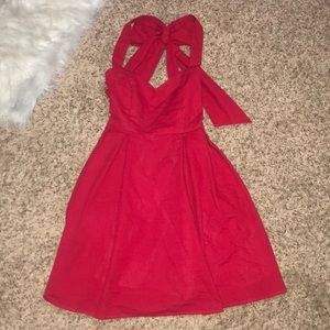 Lauren James Livingston dress in Crimson/ Red